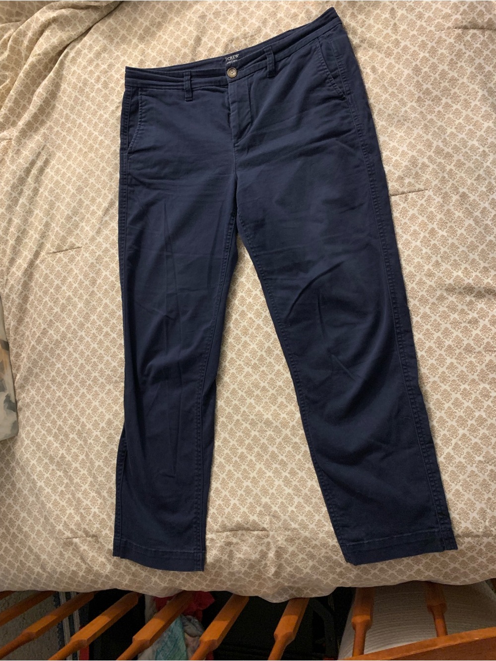 J. Crew Women’s Navy Straight-Leg Chinos